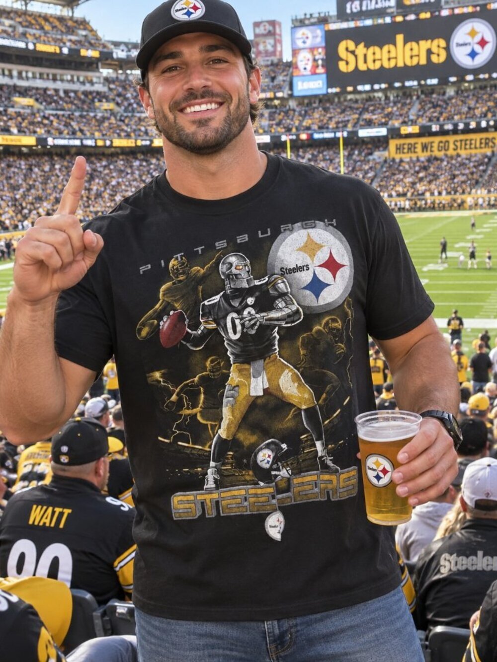 NFL Pittsburg Steelers TShirt- (LARGE)